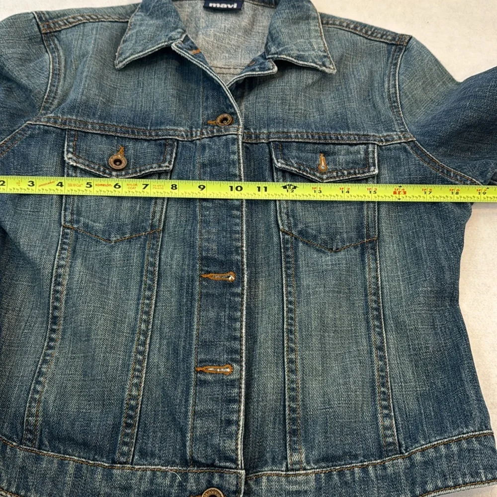 Mavi Catherine Slim Western Style Denim Jean Jacket Women's Size Large Y2K - Picture 3 of 11